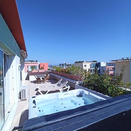 Appartement Rooftop- Jacuzzi - Terrasse - Parking à Antibes Extérieur photo